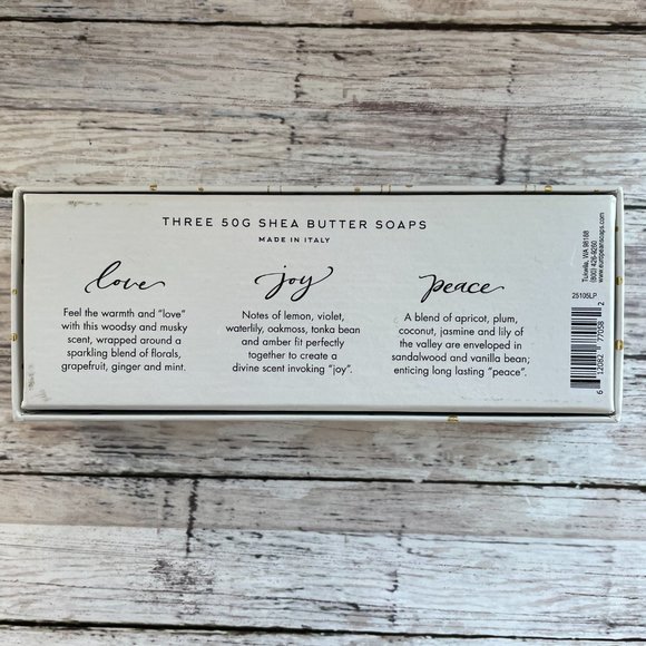 Enriched Shea Butter Moisture Soaps 3 pcs Made in Italy - Picture 6 of 8